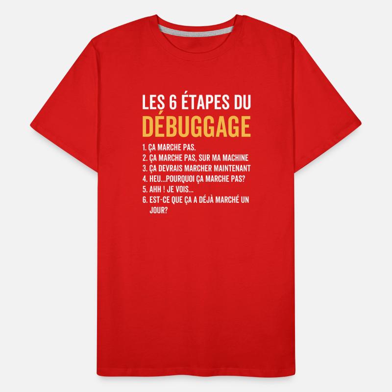 Cadeau Informatique Rigolo pour Programmeur T-shirt bio Premium Homme