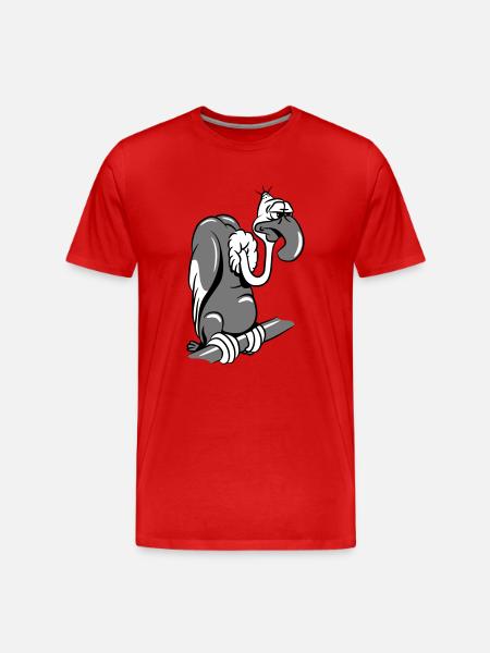Vulture witty - Men's Premium Organic T-Shirt - red