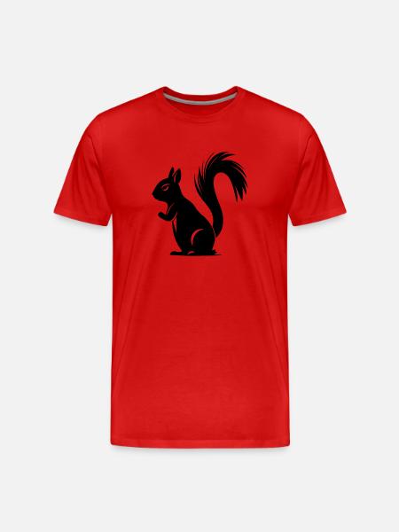 écureuil - T-shirt bio Premium Homme - rouge