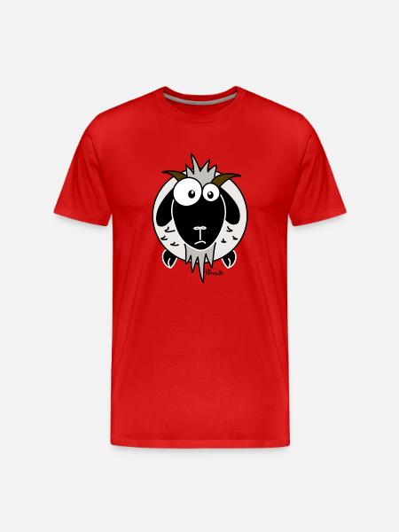 Chèvre Drôle - T-shirt bio Premium Homme - rouge