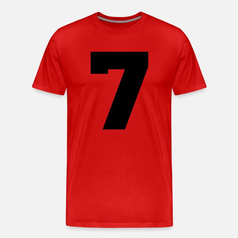 7 - Männer Premium Bio T-Shirt - Rot