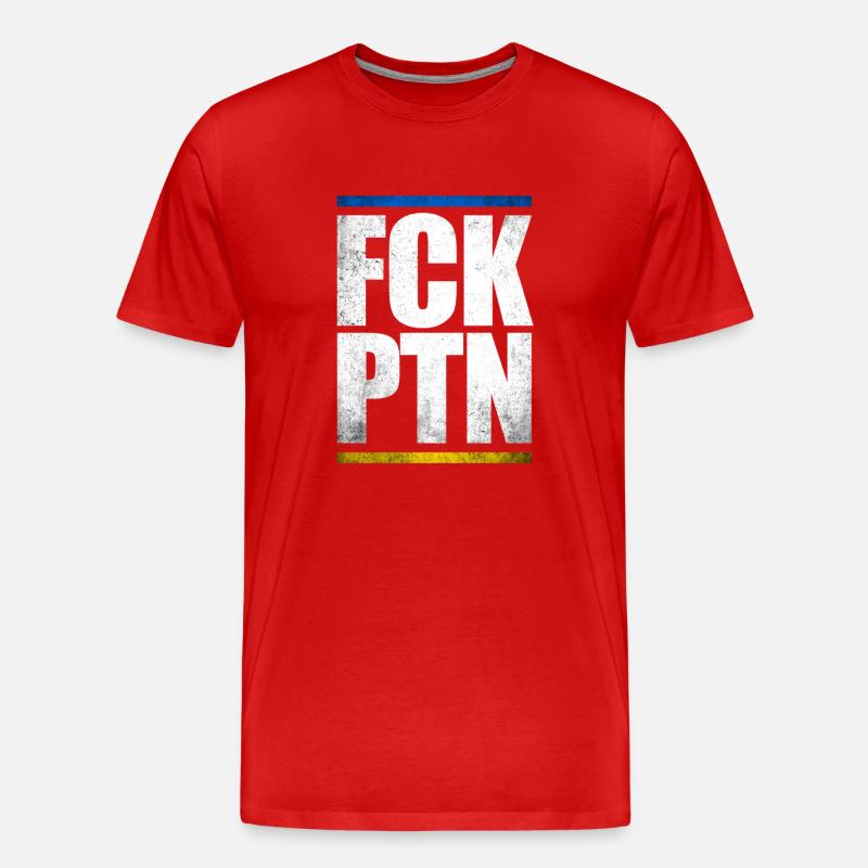 FCK PTN - Männer Premium Bio T-Shirt - Rot