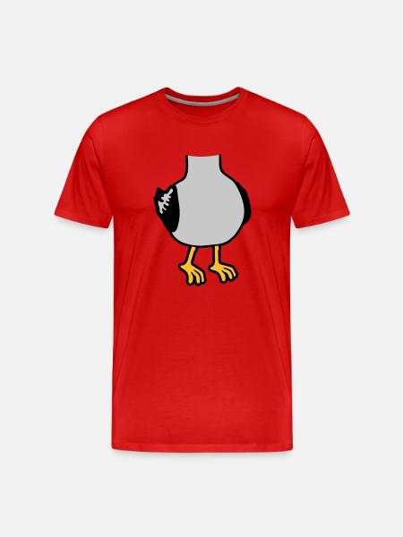 Seagull without head costume - Men's Premium Organic T-Shirt - red