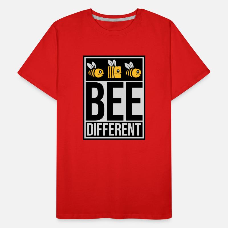bee different saying quote Men's Premium Organic T-Shirt