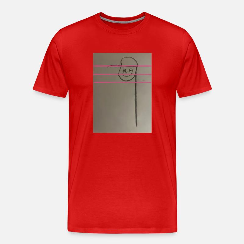 Die Note - Männer Premium Bio T-Shirt - Rot