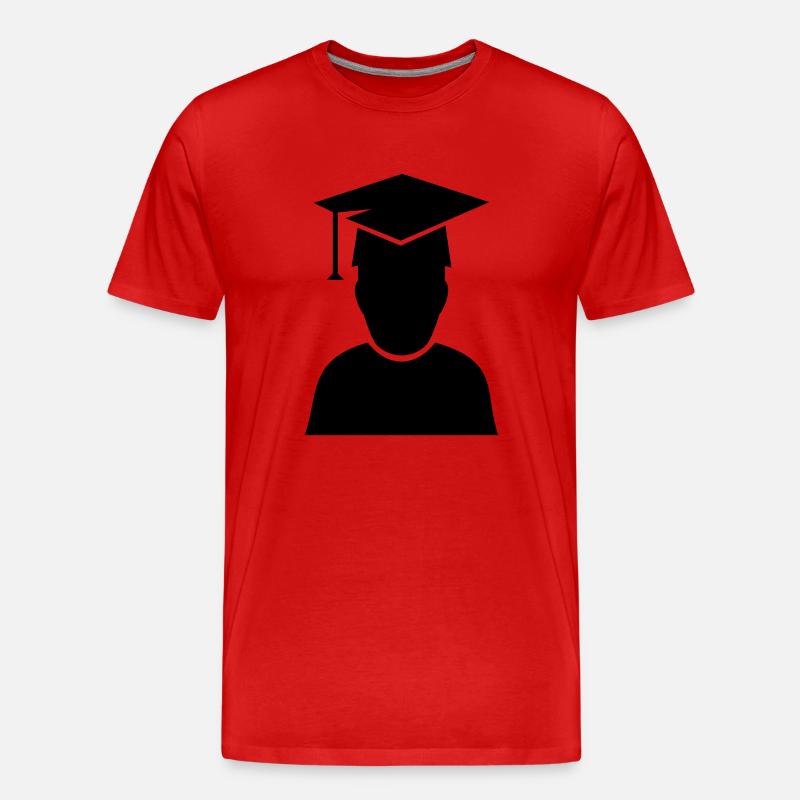 student diploma 1 - Männer Premium Bio T-Shirt - Rot