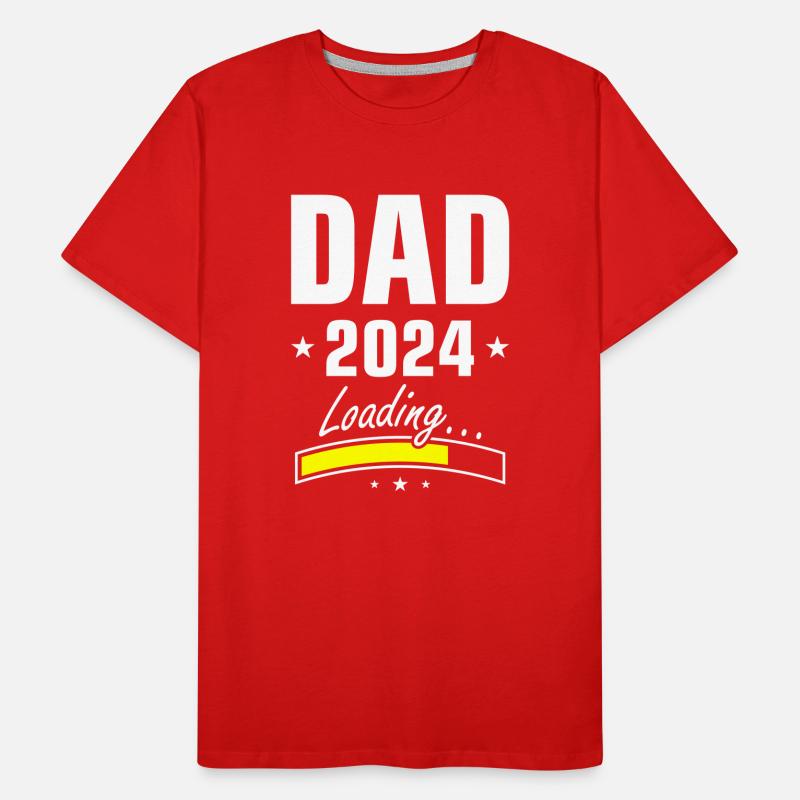 Dad 2024 Loading Papa Männer Premium Bio T-Shirt