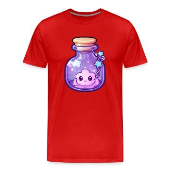 Cute Kawaii Potion - Men's Premium Organic T-Shirt - red - Front - Damien (186cm)