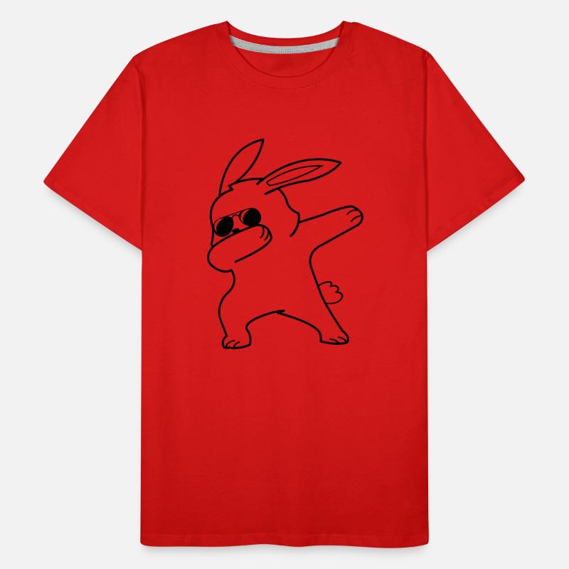 dabbing rabbit Männer Premium Bio T-Shirt