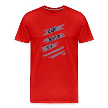 Citations d’évasion amusantes Appréciation de la littérature Geek - T-shirt bio Premium Homme - rouge - Devant - Damien (186cm)