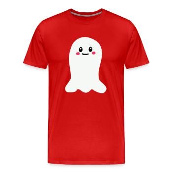 Ghost - Men's Premium Organic T-Shirt - red - Front - Damien (186cm)