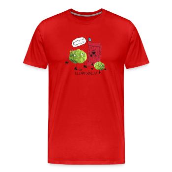 Knock salad - Men's Premium Organic T-Shirt - red - Front - Damien (186cm)