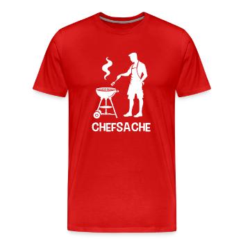 Grillen - Männer Premium Bio T-Shirt - Rot - Vorne - Damien (186cm)