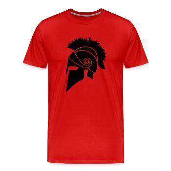 sparta warrior - Männer Premium Bio T-Shirt - Rot - Vorne - Damien (186cm)