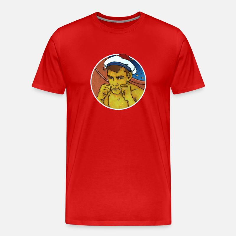 MATROSE 003 - Männer Premium Bio T-Shirt - Rot