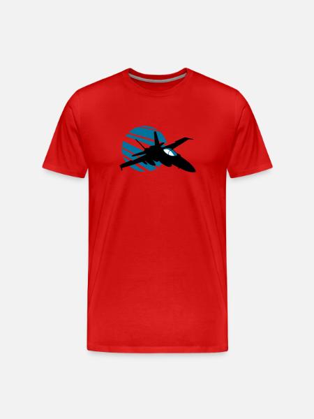 fighter - T-shirt bio Premium Homme - rouge