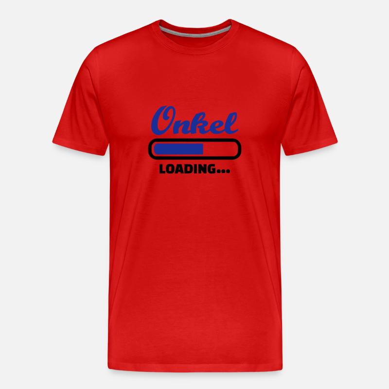 Onkel - Männer Premium Bio T-Shirt - Rot