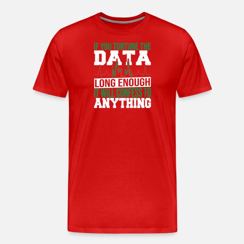 Datenanalyse Datenintegration Datenwissenschaft - Männer Premium Bio T-Shirt - Rot