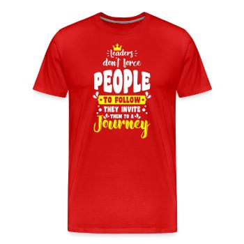 Chef Job Vorgesetzter Angestellter - Männer Premium Bio T-Shirt - Rot - Vorne - Damien (186cm)