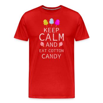 Dessert sucreries - T-shirt bio Premium Homme - rouge - Devant - Damien (186cm)