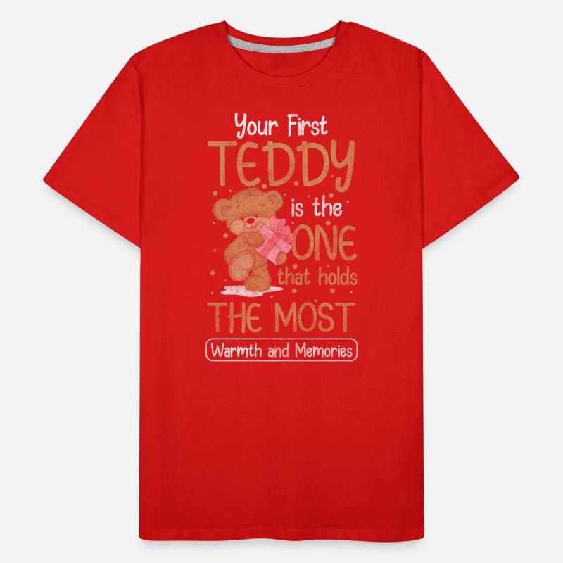 Teddy bear child cuddle Men's Premium Organic T-Shirt