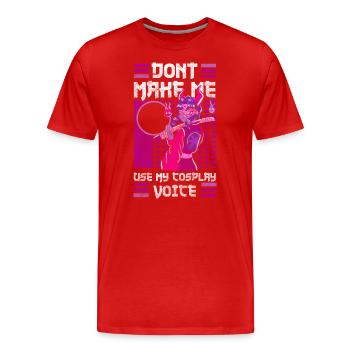 Cosplay Lover Convention Fan - Men's Premium Organic T-Shirt - red - Front - Damien (186cm)