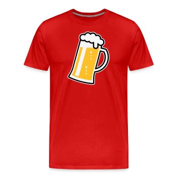 XLustiges Design Für Fröhliche Anlässe (R / 3) - Männer Premium Bio T-Shirt - Rot - Vorne - Damien (186cm)