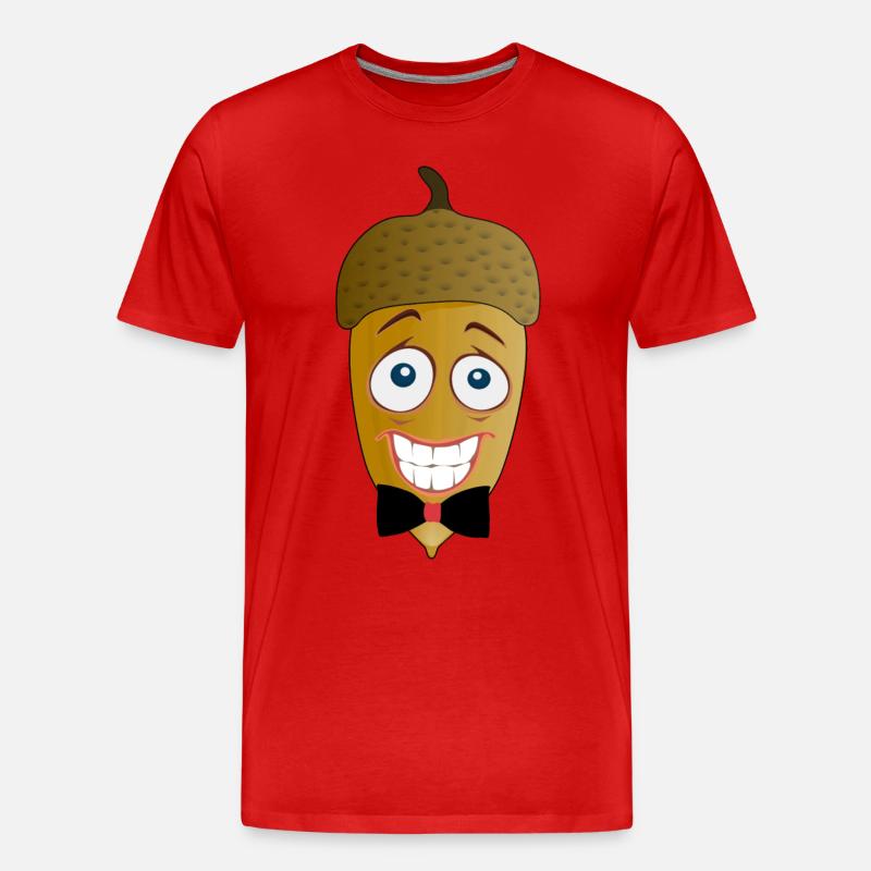 Eichel - Männer Premium Bio T-Shirt - Rot