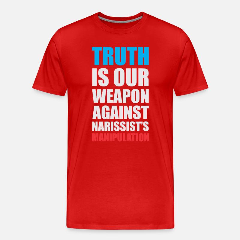 Empowering Truth Speech Bubble Design - Männer Premium Bio T-Shirt - Rot