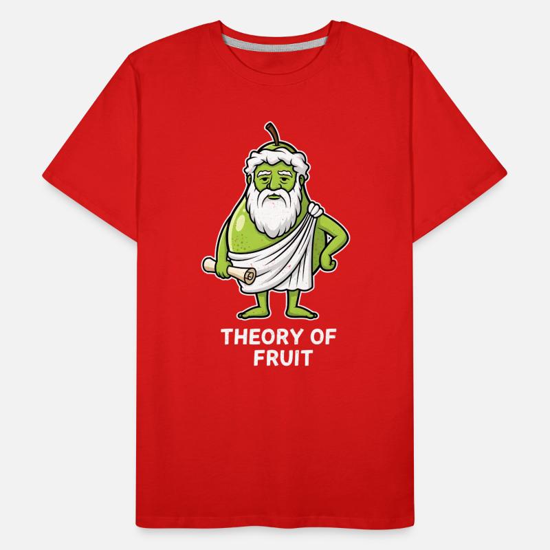 Fruit Theory Green Philosopher Pear Men's Premium Organic T-Shirt