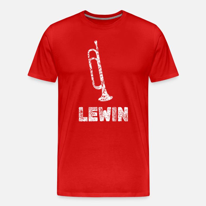 Blasmusik Lewin - Männer Premium Bio T-Shirt - Rot