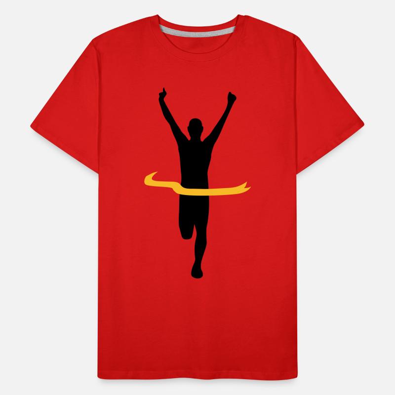 Sieger Gewinner Männer Premium Bio T-Shirt