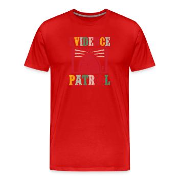 Forensic Science Major Evidence Patrol Forensics - Men's Premium Organic T-Shirt - red - Front - Damien (186cm)