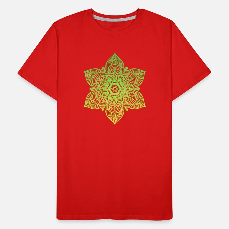 Mandala Männer Premium Bio T-Shirt