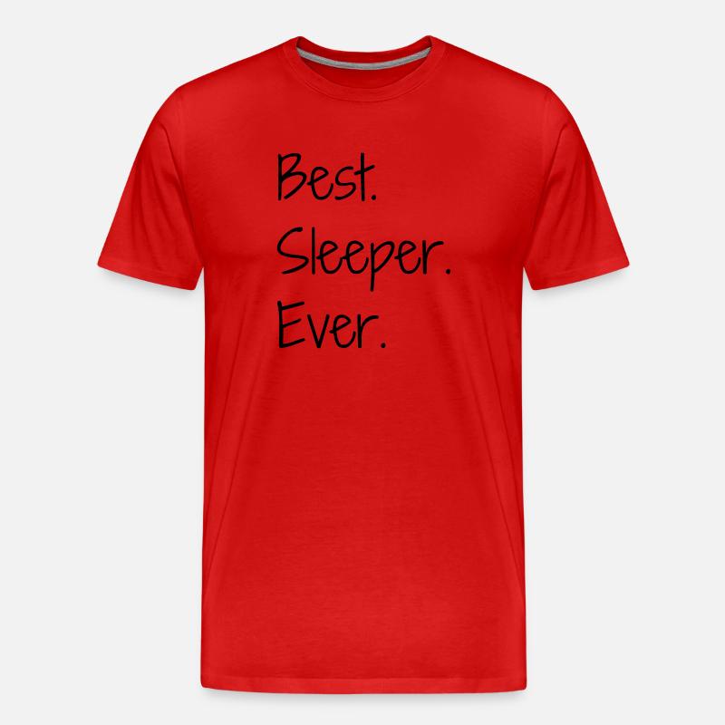 Schlaf / Schläfer / Müdigkeit / Rest - Männer Premium Bio T-Shirt - Rot
