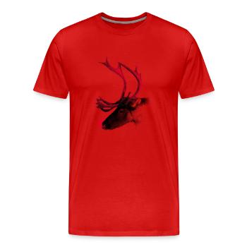 Sans tache - T-shirt bio Premium Homme - rouge - Devant - Damien (186cm)