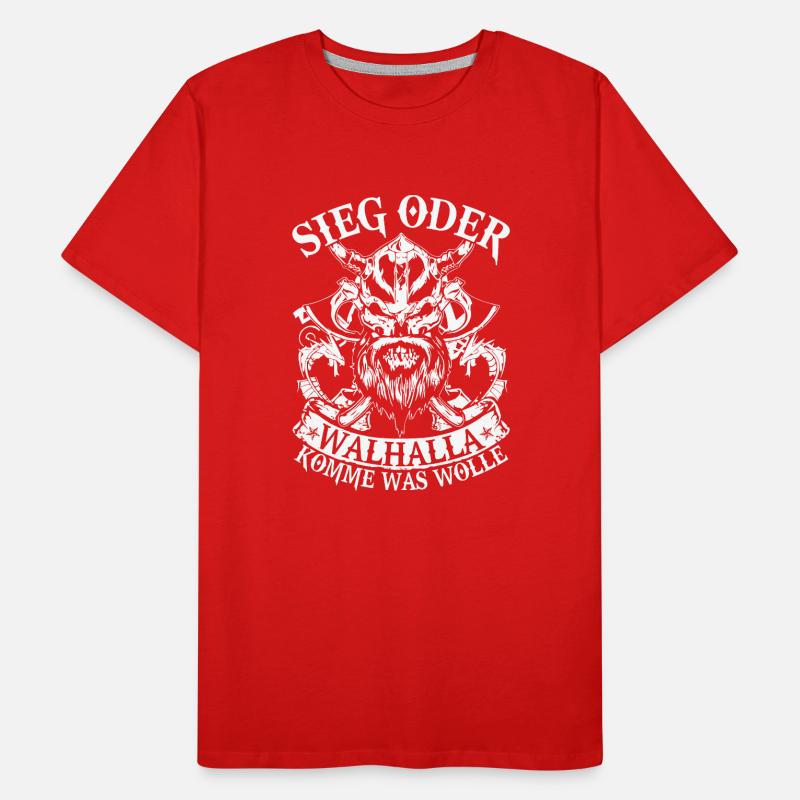 Sieg oder Walhalla Männer Premium Bio T-Shirt