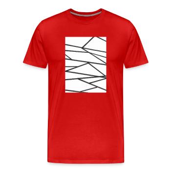 Humming - Männer Premium Bio T-Shirt - Rot - Vorne - Damien (186cm)