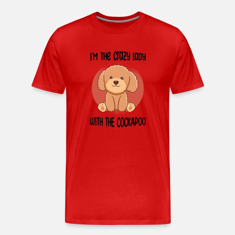 Cockapoo - Männer Premium Bio T-Shirt - Rot