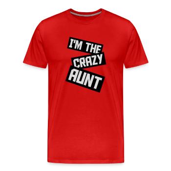 im the crazy aunt - Männer Premium Bio T-Shirt - Rot - Vorne - Damien (186cm)