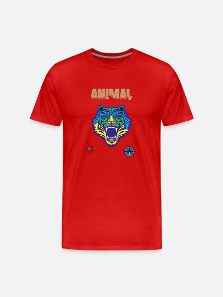 Bengal tiger scratch claw - Men's Premium Organic T-Shirt - red