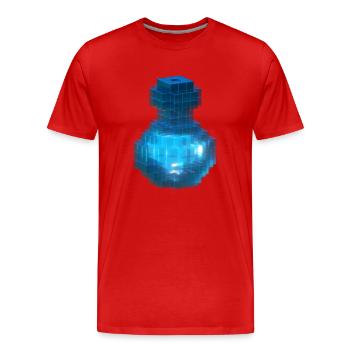 Witch Wizard Magic Potion Cube Bottle Ocean Blue - Men's Premium Organic T-Shirt - red - Front - Damien (186cm)