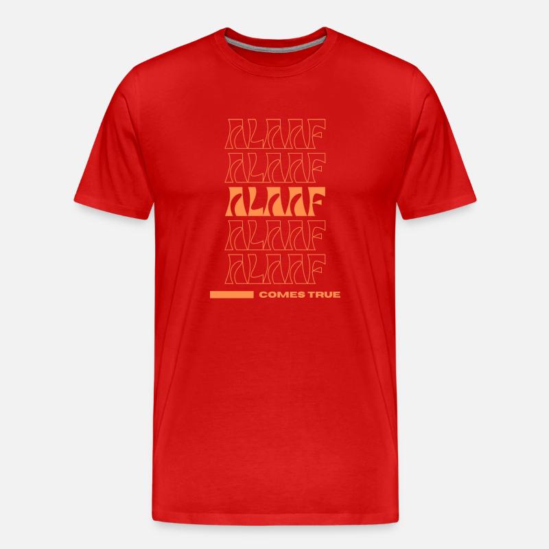 Alaaf comes true - Männer Premium Bio T-Shirt - Rot