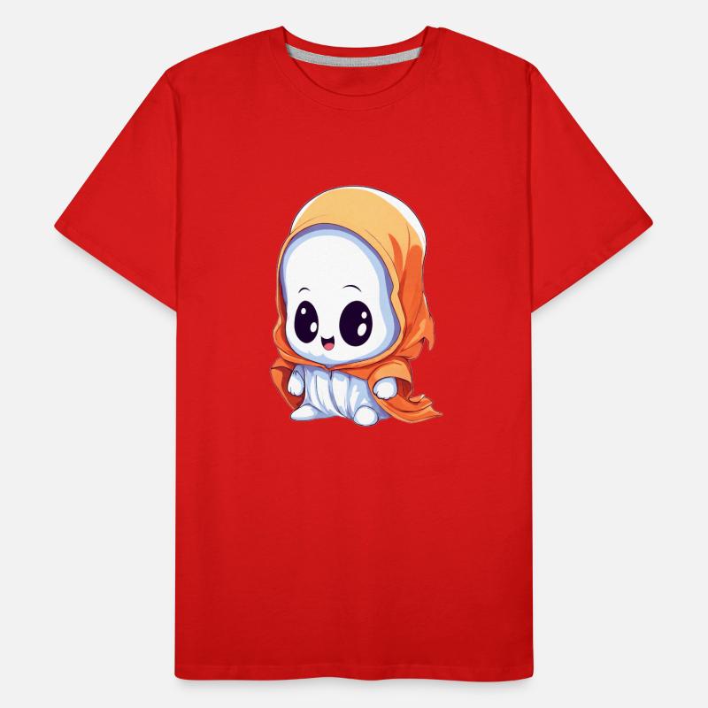 Cute Ghost Ghost Men's Premium Organic T-Shirt