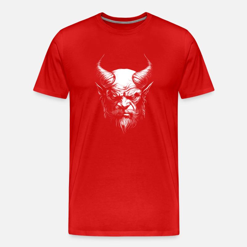 Teufel / Devil - Männer Premium Bio T-Shirt - Rot