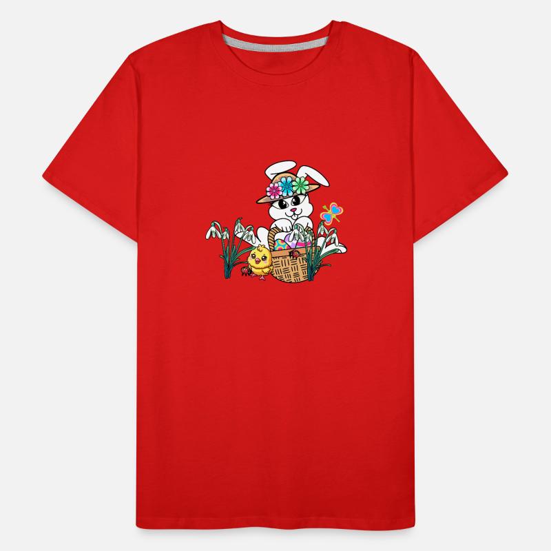 Easter Easter Bunny Easter Eggs Kids Easter Eggs Men's Premium Organic T-Shirt