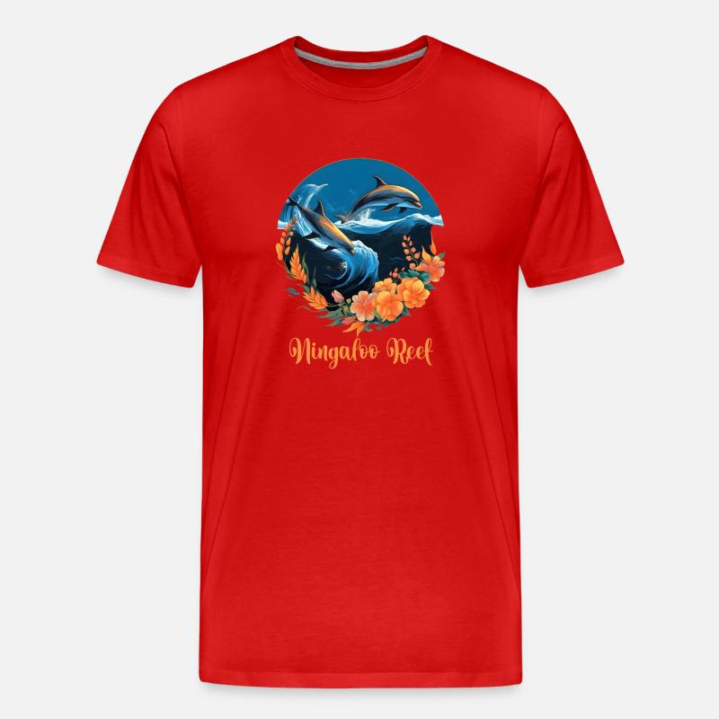 Ningaloo Reef - Männer Premium Bio T-Shirt - Rot