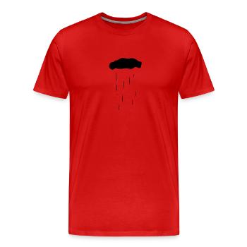 cloud, nature, rain, water - Men's Premium Organic T-Shirt - red - Front - Damien (186cm)