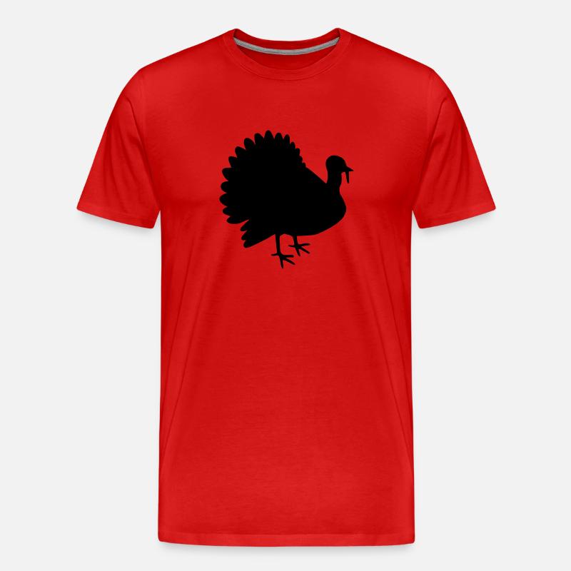 Truthahn - Männer Premium Bio T-Shirt - Rot