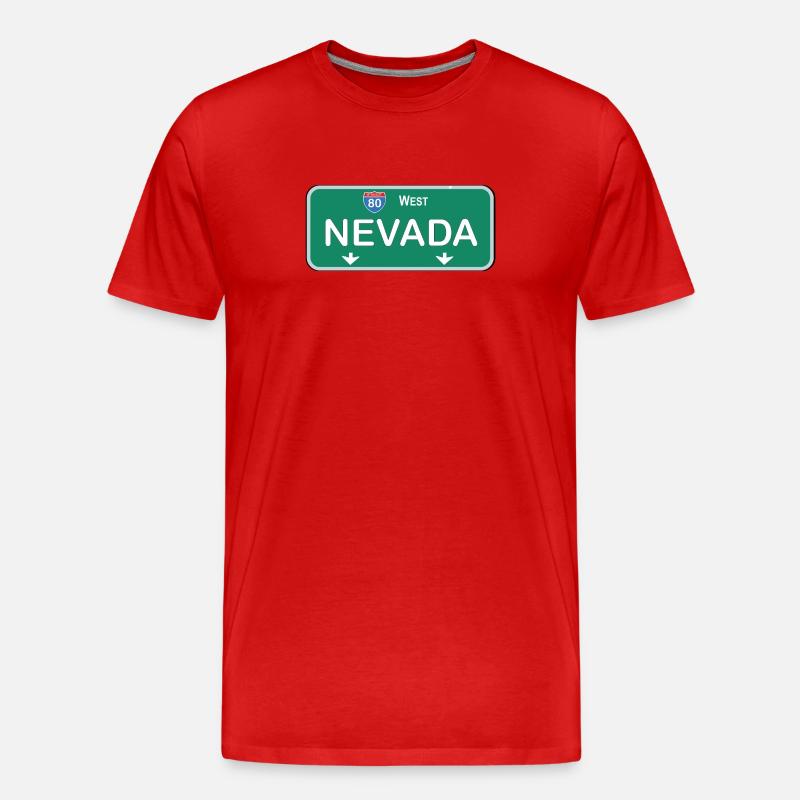 Nevada - Männer Premium Bio T-Shirt - Rot